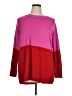 Apt. 9 Color Block Pink Pullover Sweater Size 1X - photo 1