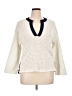 C&C California 100% Polyester Ivory Pullover Sweater Size XL - photo 1