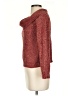 About Us 100% Polyester Tweed Red Turtleneck Sweater Size S - photo 5
