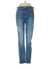 7 For All Mankind Hearts Blue Jeans Size 28 waist - photo 1