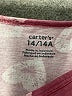 Carter's 100% Cotton Hearts Pink Dress Size 14 - photo 3