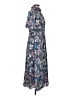 Julia Jordan 100% Polyester Paisley Blue Casual Dress Size 8 - photo 4