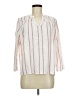 Splendid Stripes Pink 3/4 Sleeve Blouse Size M - photo 1