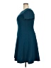 Alyx 100% Polyester Solid Teal Casual Dress Size 18 - photo 5