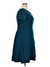 Alyx 100% Polyester Solid Teal Casual Dress Size 18 - photo 4