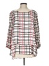 Chaus 100% Polyester Pink 3/4 Sleeve Blouse Size L - photo 1
