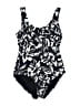Hurley Floral Black One Piece Swimsuit Size XS - photo 1