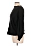 Line & Dot Solid Black Pullover Sweater Size L - photo 5