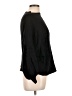 Line & Dot Solid Black Pullover Sweater Size L - photo 4