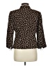 Le Suit 100% Polyester Polka Dots Brown Jacket Size 8 Petite - photo 2