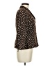 Le Suit 100% Polyester Polka Dots Brown Jacket Size 8 Petite - photo 4