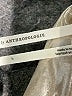 By Anthropologie Metallic Silver Long Sleeve Blouse Size L - photo 7