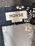 Monse 100% Cotton Print Ivory Shorts Size 10 - photo 3