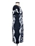 Escada 100% Viscose Graphic Blue Casual Dress Size EU 36 / US 6 - photo 4