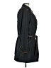 Dennis by Dennis Basso 100% Polyester Black Trenchcoat Size M - photo 4