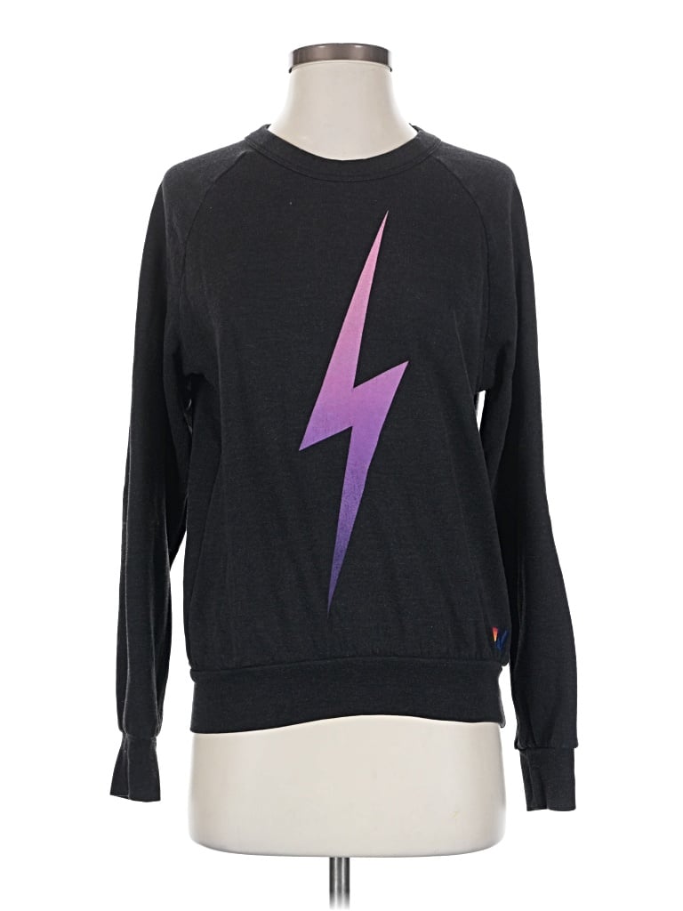 Pre-owned Aviator Nation Sweatshirt In Purple