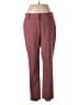 Theory Solid Burgundy Wool Pants Size 6 - photo 1