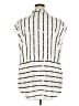 Alfani 100% Polyester Stripes Color Block White Ivory Sleeveless Blouse Size 20 - photo 2