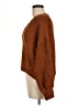 Pink Rose 100% Polyester Solid Brown Pullover Sweater Size M - photo 5