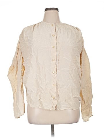 St. John Long Sleeve Silk Top (view 1)