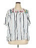 Altar'd State Blue Short Sleeve Blouse Size XXXL - photo 1