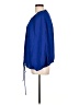 Diane von Furstenberg 100% Polyester Blue Long Sleeve Blouse Size L - photo 5