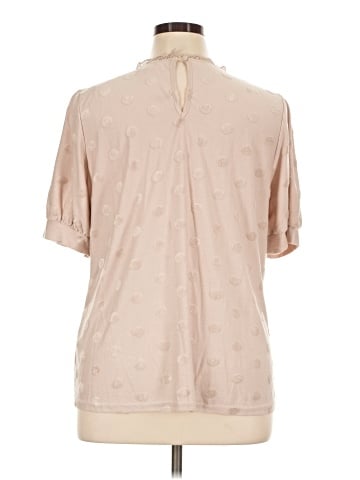 Peach Short Sleeve Blouse (view 2)