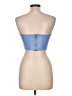 Bershka Blue Sleeveless Blouse Size L - photo 2
