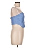 Bershka Blue Sleeveless Blouse Size L - photo 4