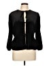MNG Black 3/4 Sleeve Blouse Size 10 - photo 1