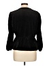 MNG Black 3/4 Sleeve Blouse Size 10 - photo 2