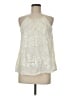 Gold Hawk Ivory Sleeveless Blouse Size M - photo 1