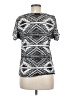 INC International Concepts Silver Short Sleeve Top Size M - photo 2