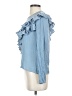 Maje Blue Long Sleeve Blouse Size Sm (1) - photo 5
