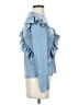 Maje Blue Long Sleeve Blouse Size Sm (1) - photo 4