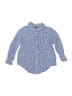 Ralph Lauren 100% Cotton Checkered-gingham Blue Long Sleeve Button-Down Shirt Size 2 - 2T - photo 1