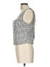 Lulus Silver Sleeveless Top Size L - photo 5