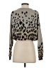 Gaze Animal Print Gray Tan Pullover Sweater Size XS - photo 2