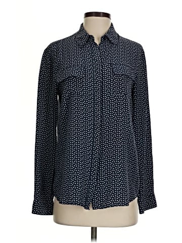 Garnet Hill Long Sleeve Silk Top (view 1)