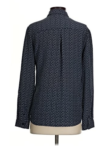 Garnet Hill Long Sleeve Silk Top (view 2)