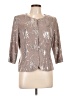 Alex Evenings Metallic Silver Jacket Size 12 - photo 1