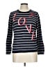 Talbots Stripes Blue Pullover Sweater Size Lg Petite - photo 1