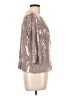 Alex Evenings Metallic Silver Jacket Size 12 - photo 4