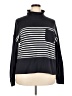Croft & Barrow Stripes Black Turtleneck Sweater Size XXL - photo 1