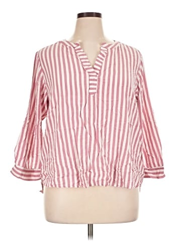 Jane and Delancey 3/4 Sleeve Button-Down Shirt (view 1)