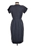 Ann Taylor Solid Gray Blue Casual Dress Size 4 Petite - photo 2
