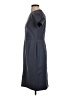 Ann Taylor Solid Gray Blue Casual Dress Size 4 Petite - photo 5