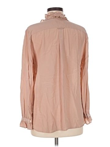 J Brand Long Sleeve Silk Top (view 2)
