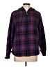 L.L.Bean 100% Cotton Plaid Purple Fleece Size L - photo 1
