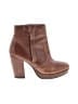 H&M 100% Leather Brown Ankle Boots Size 7 - photo 1